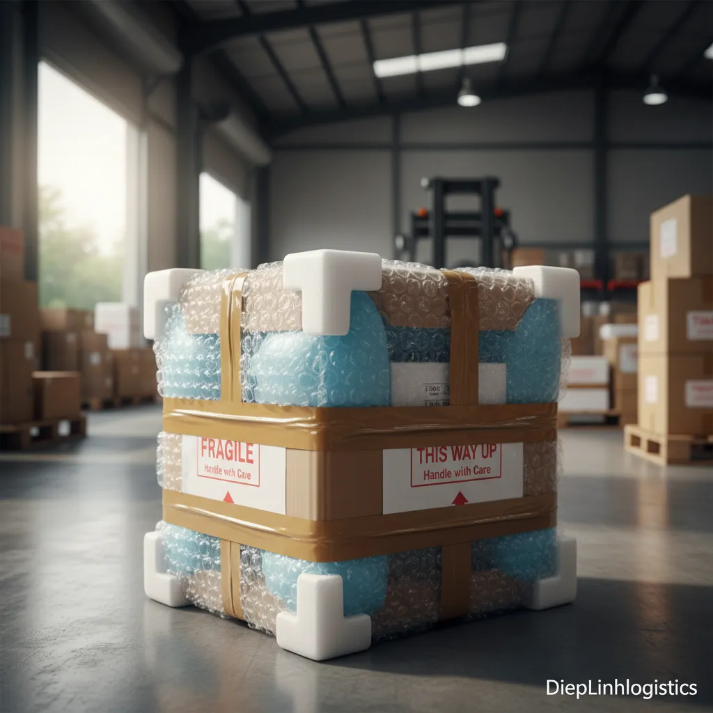 5. Hình ảnh chi tiết thùng carton được đóng gói chống sốc