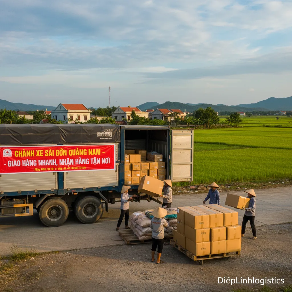 4. Bốc dỡ hàng tại Quảng Nam
